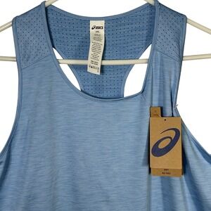 ASICS Women's Lite‎ Run Racerback 2.0 Athletic Tank Top Sleeveless Blue 2XL New